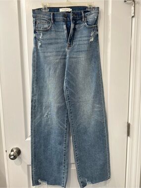 Hidden Medium Blue High-Rise Wide-Leg Jeans